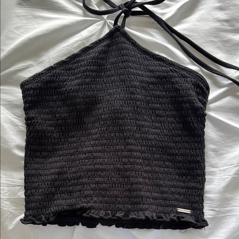 Black Halter Neck Top